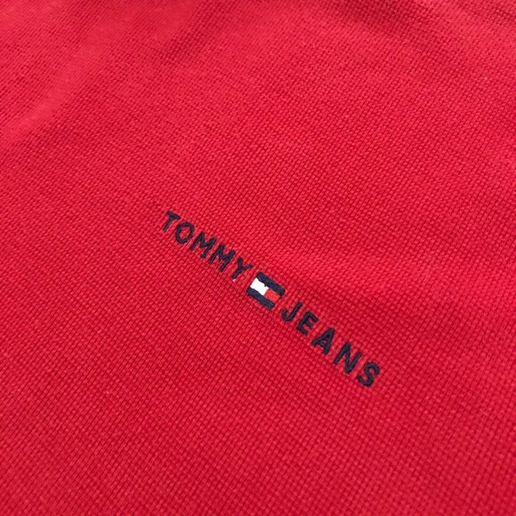 Vintage 90s Tommy Jeans Knit Shirt Mens XL - Picture 2 of 4